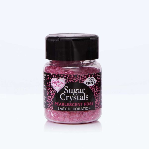 Sugar Crystals Pearlescent Rose 50g