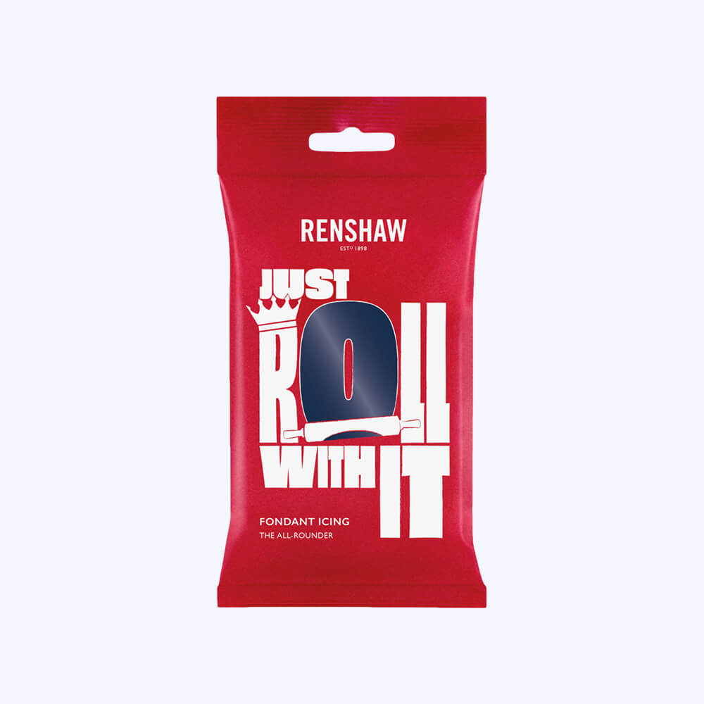 Renshaw 'Just Roll With It' Fondant Icing 250g Navy Blue